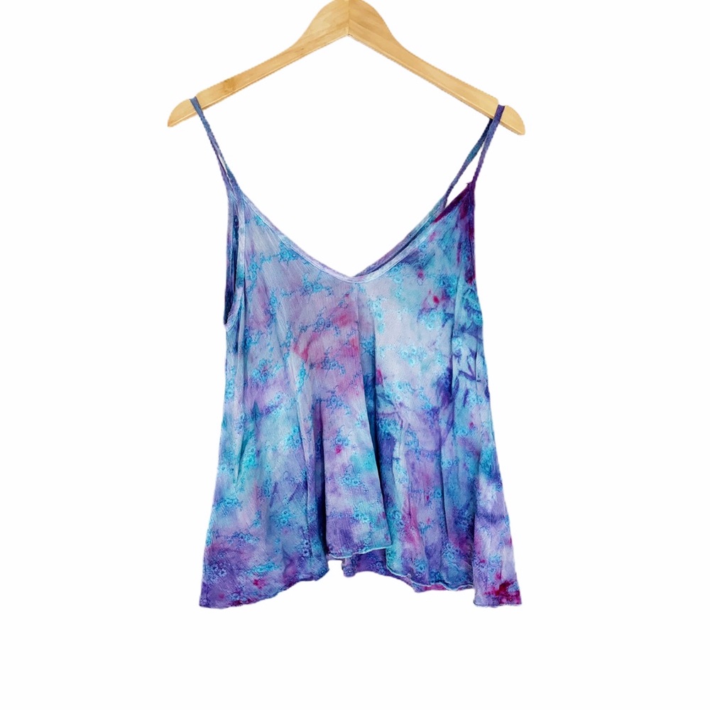 Urban Episode Custom Tie Dye Embroidered Tank